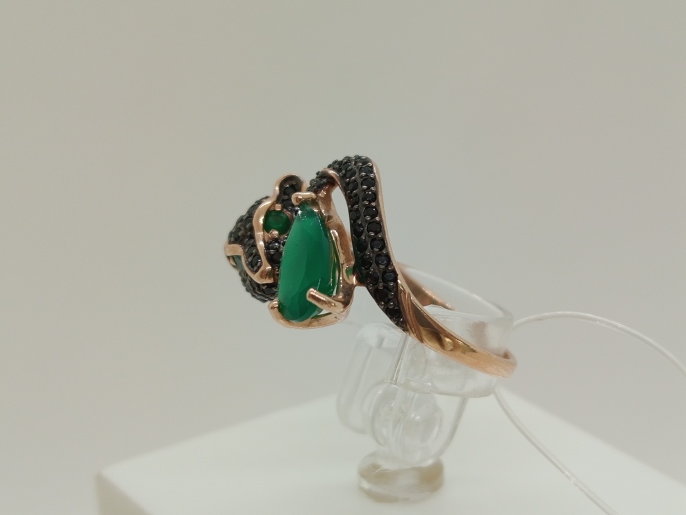 КОЛЬЦО АГАТ (Au 585)