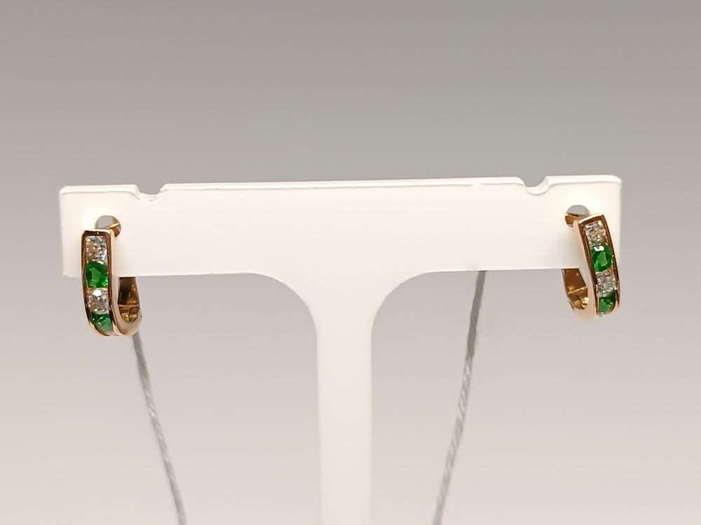 СКМИ585 СЕРЬГИ С КАМНЯМИ (Au 585)