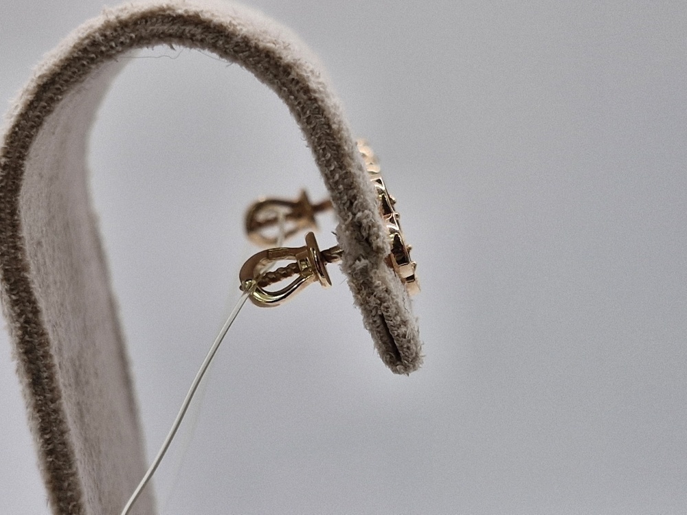 СЕРЬГИ ПУСЕТЫ с камнем (Au 585)