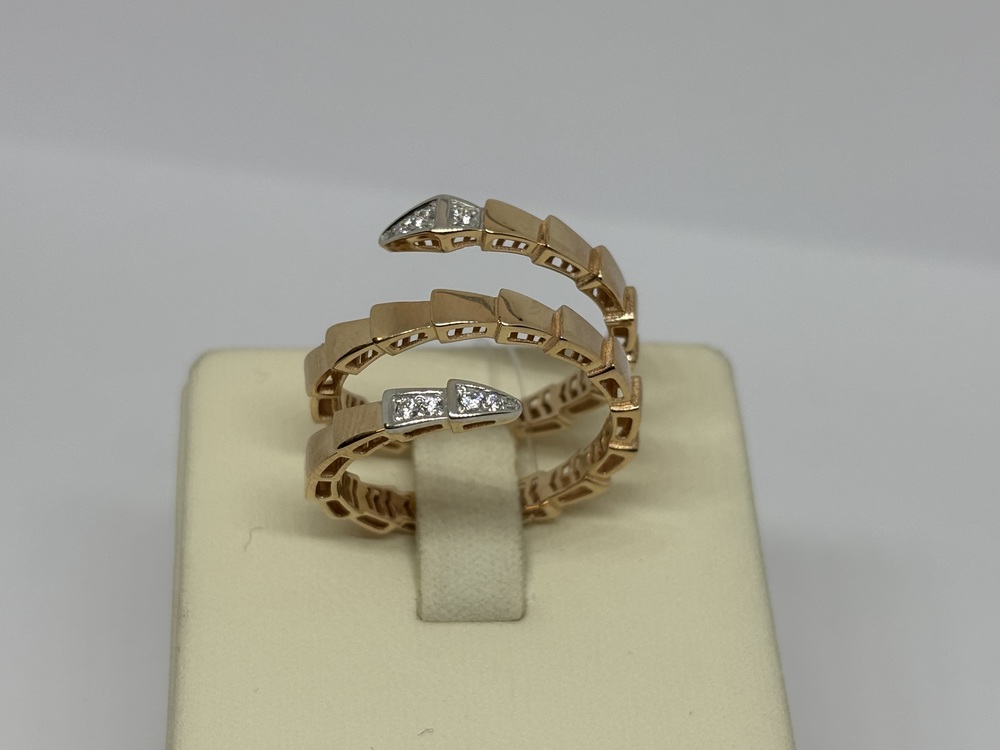 КОЛЬЦО С КАМНЯМИ (Au 585)