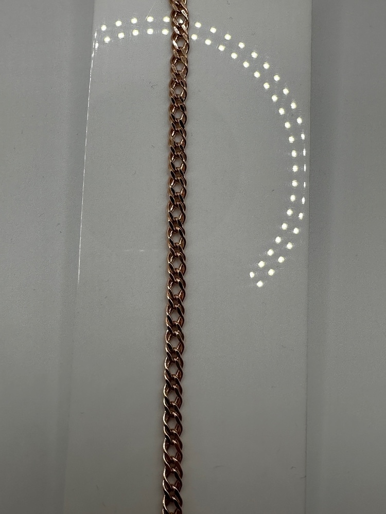 БРАСЛЕТ ПУСТОТЕЛЫЙ Ромб двойной (Au 585)