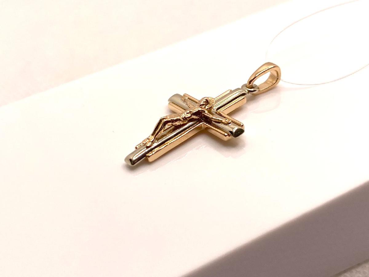 ПОДВЕСКА КРЕСТ без камня (Au 585)
