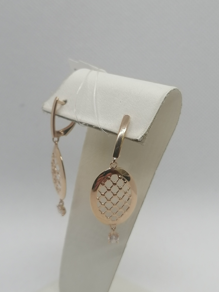 СЕРЬГИ С КАМНЕМ (Au 585)