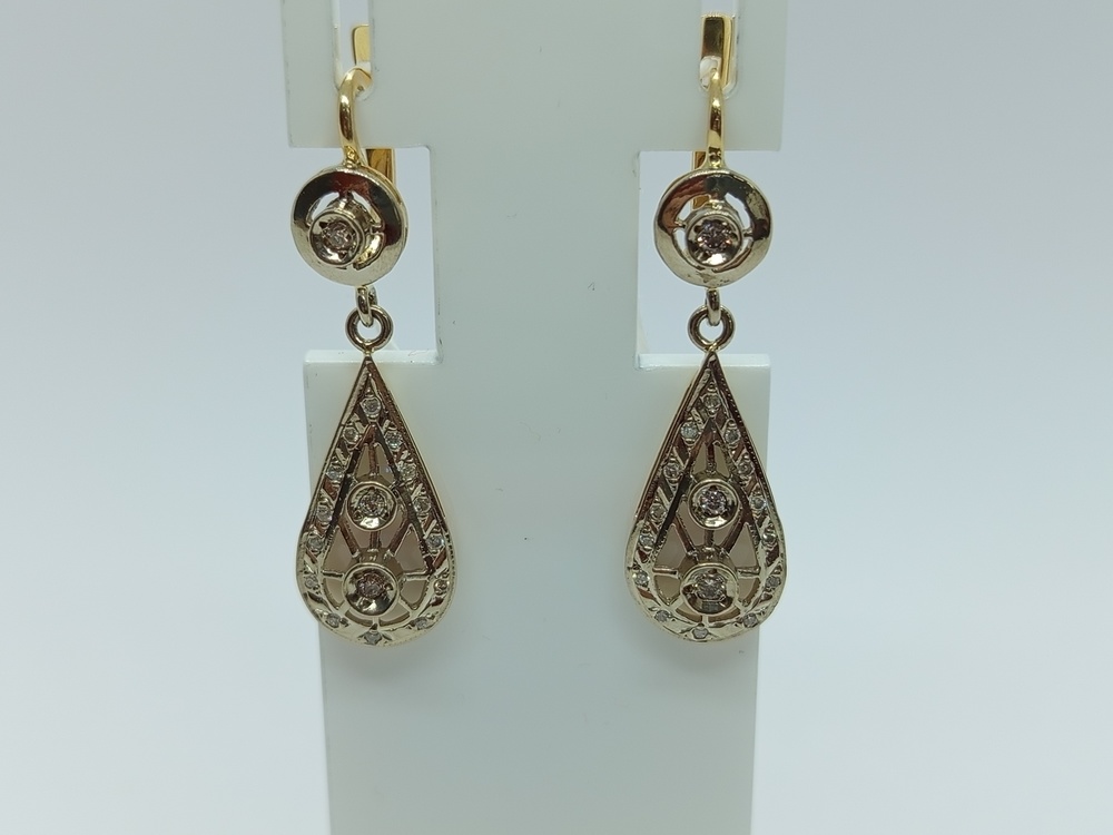 СЕРЬГИ БРИЛЛИАНТ (Au 585)