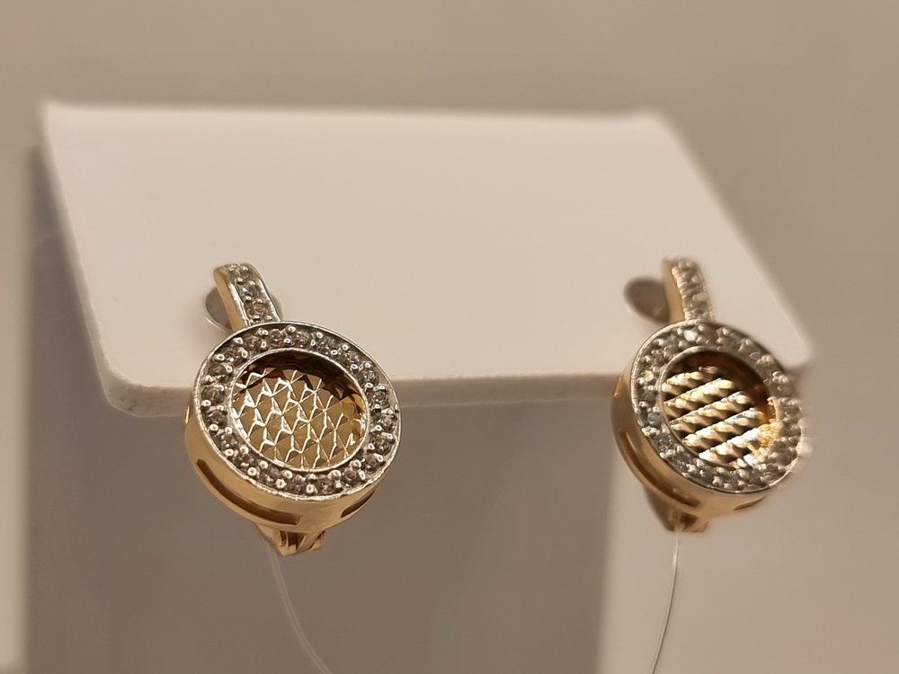 СЕРЬГИ С КАМНЯМИ (Au 585)