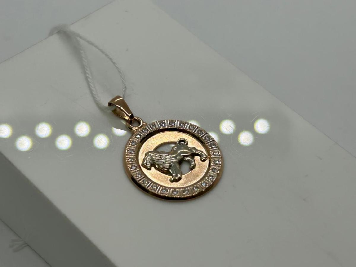 ПОДВЕСКА ЗНАК ЗОДИАКА ЛЕВ Au 585