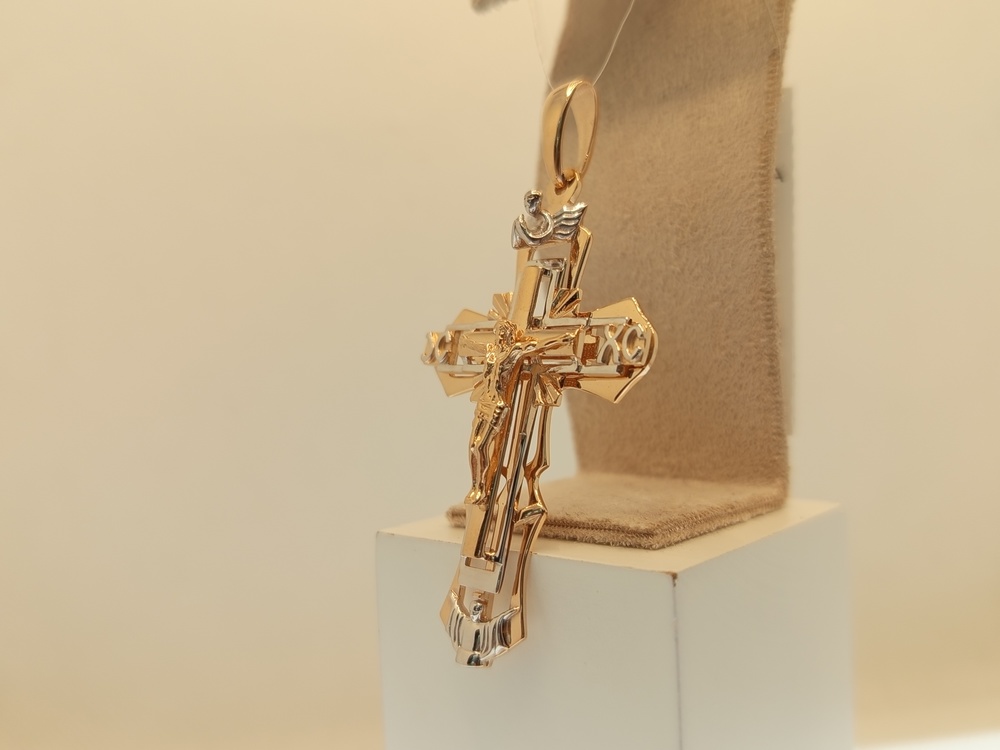 810-00371-10-00-00-00 ПОДВЕСКА КРЕСТ без камня (Au 585)