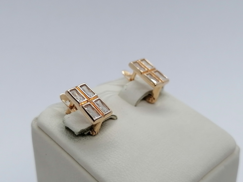 СЕРЬГИ С КАМНЯМИ (Au 585)