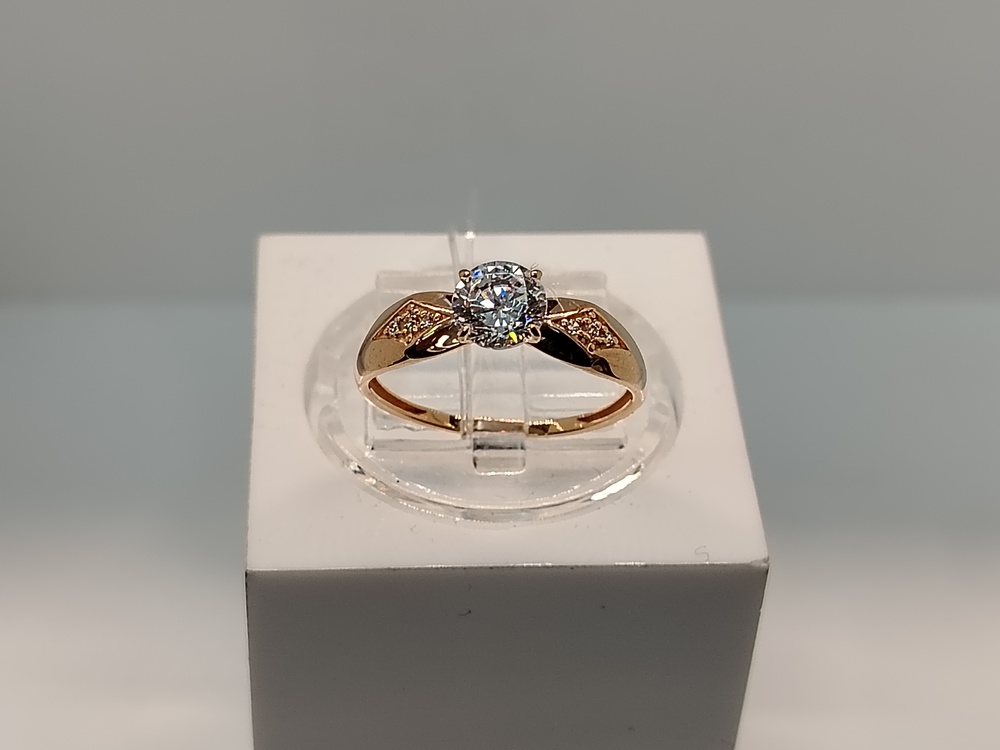 КОЛЬЦО С КАМНЯМИ (Au 585)