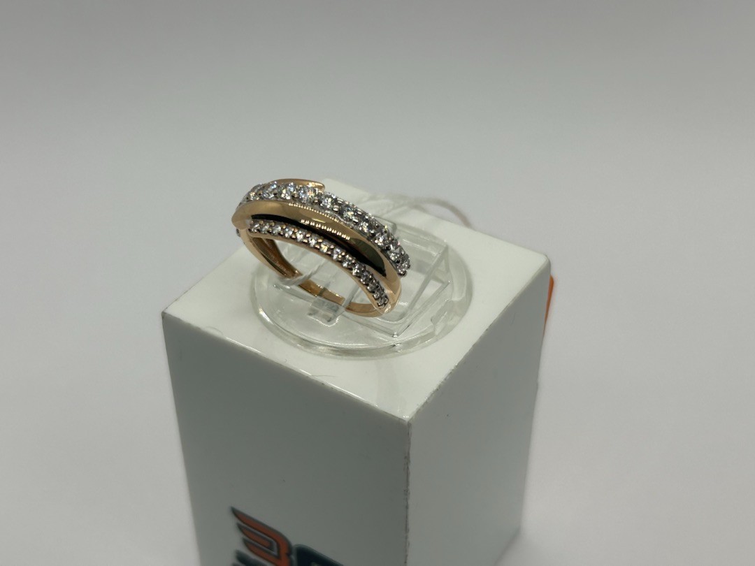 КОЛКМИ585 КОЛЬЦО С КАМНЯМИ (Au 585)