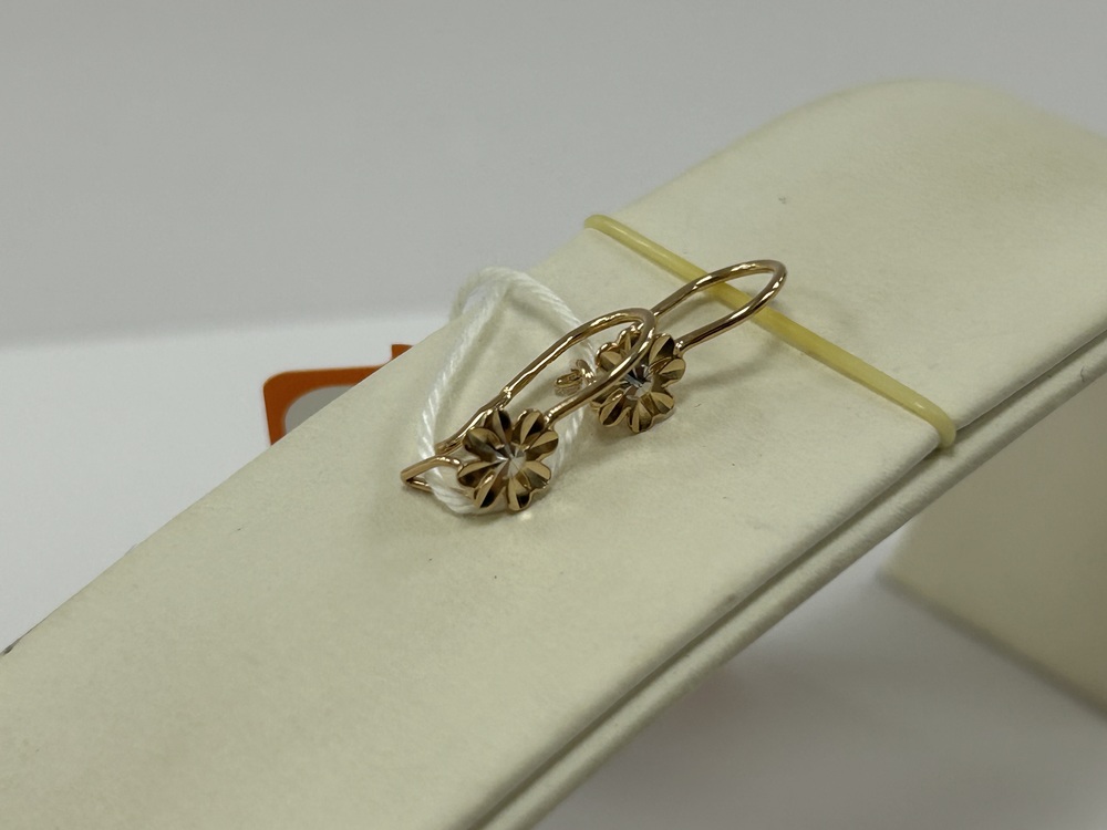 СБКМ585 СЕРЬГИ БЕЗ КАМНЯ (Au 585)