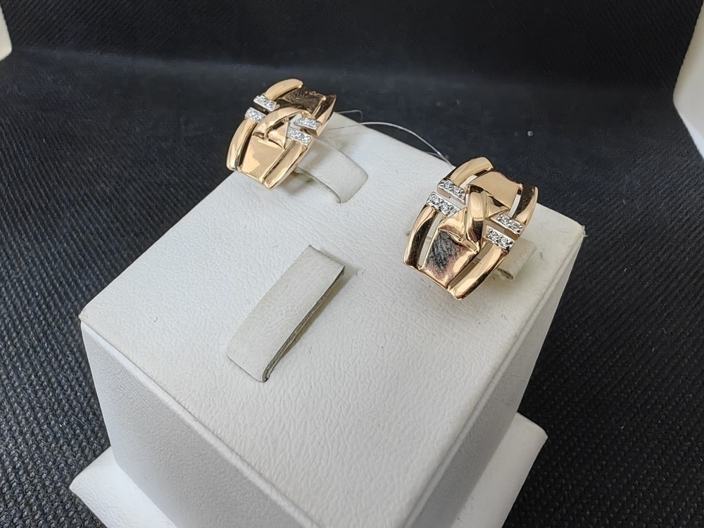 СЕРЬГИ С КАМНЯМИ (Au 585)