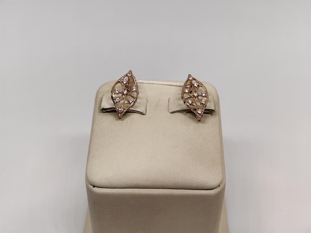 СКМИ585 СЕРЬГИ С КАМНЯМИ (Au 585)