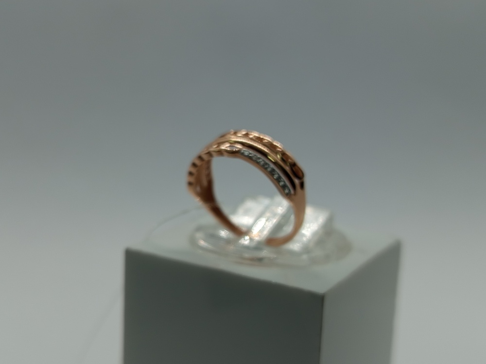 КОЛЬЦО С КАМНЯМИ (Au 585)