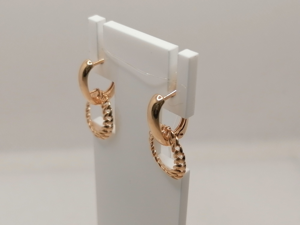 СЕРЬГИ БЕЗ КАМНЯ (Au 585)