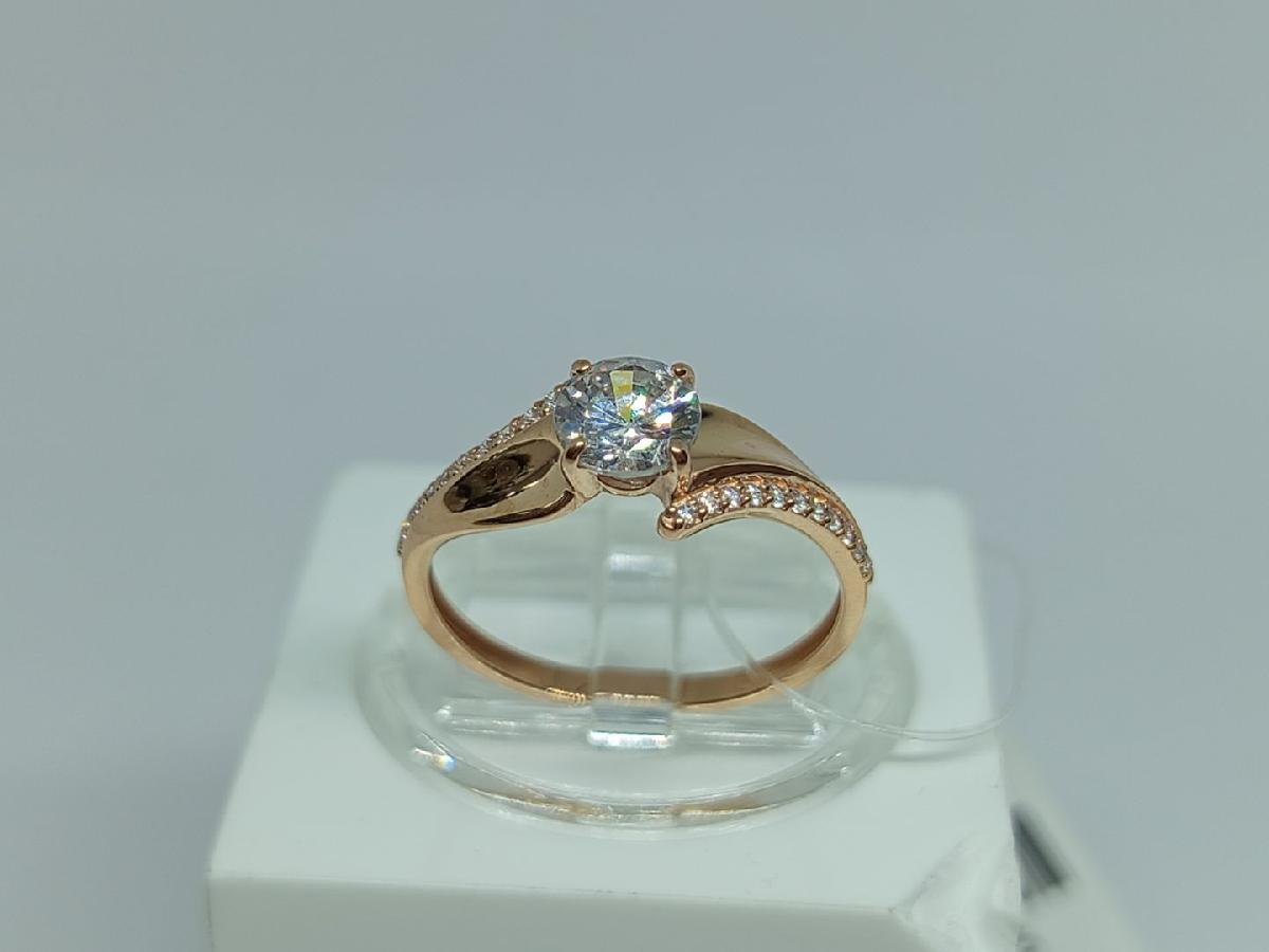 КОЛЬЦО С КАМНЯМИ (Au 585)