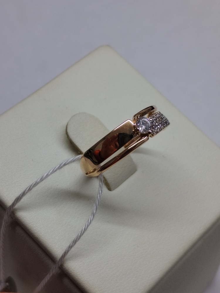 КОЛКМИ585 КОЛЬЦО С КАМНЯМИ (Au 585)