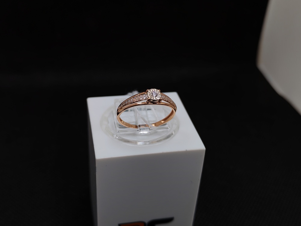 КОЛЬЦО БРИЛЛИАНТ Au 585