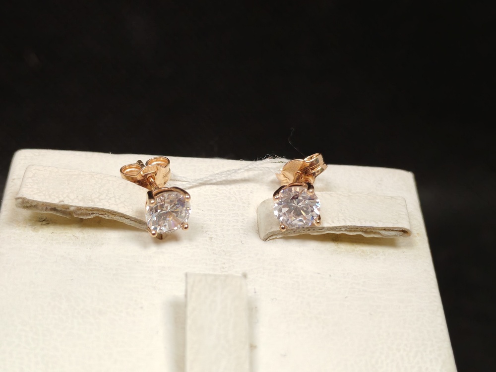 СГВЗ585 СЕРЬГИ ГВОЗДИКИ (Au 585)