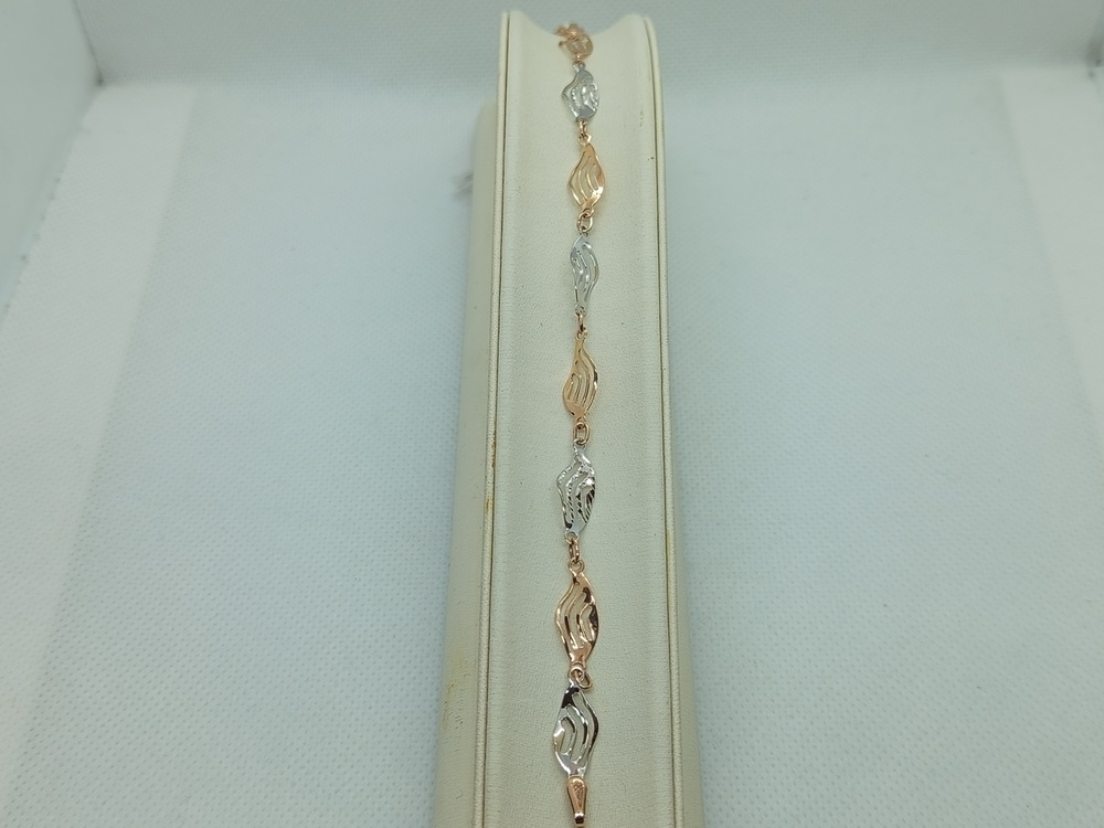 БРАСЛЕТ ПОЛНОВЕСНЫЙ Фантазия Au 585 БРАСЛЕТ ПОЛНОВЕСНЫЙ Фантазия Au 585