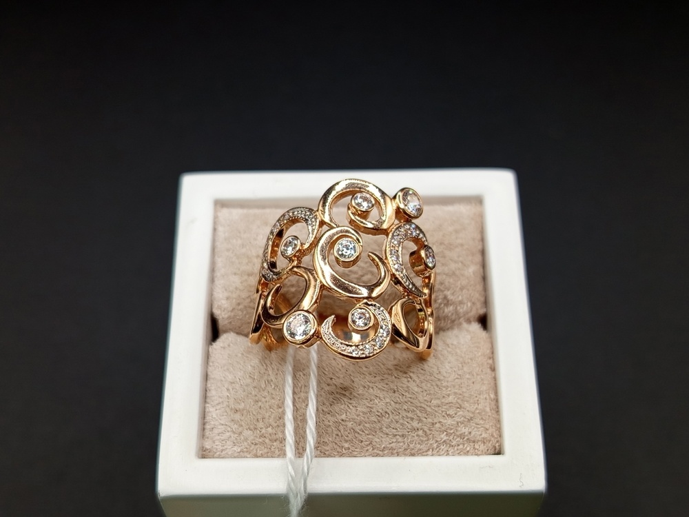 КОЛКМИ585 КОЛЬЦО С КАМНЯМИ (Au 585)