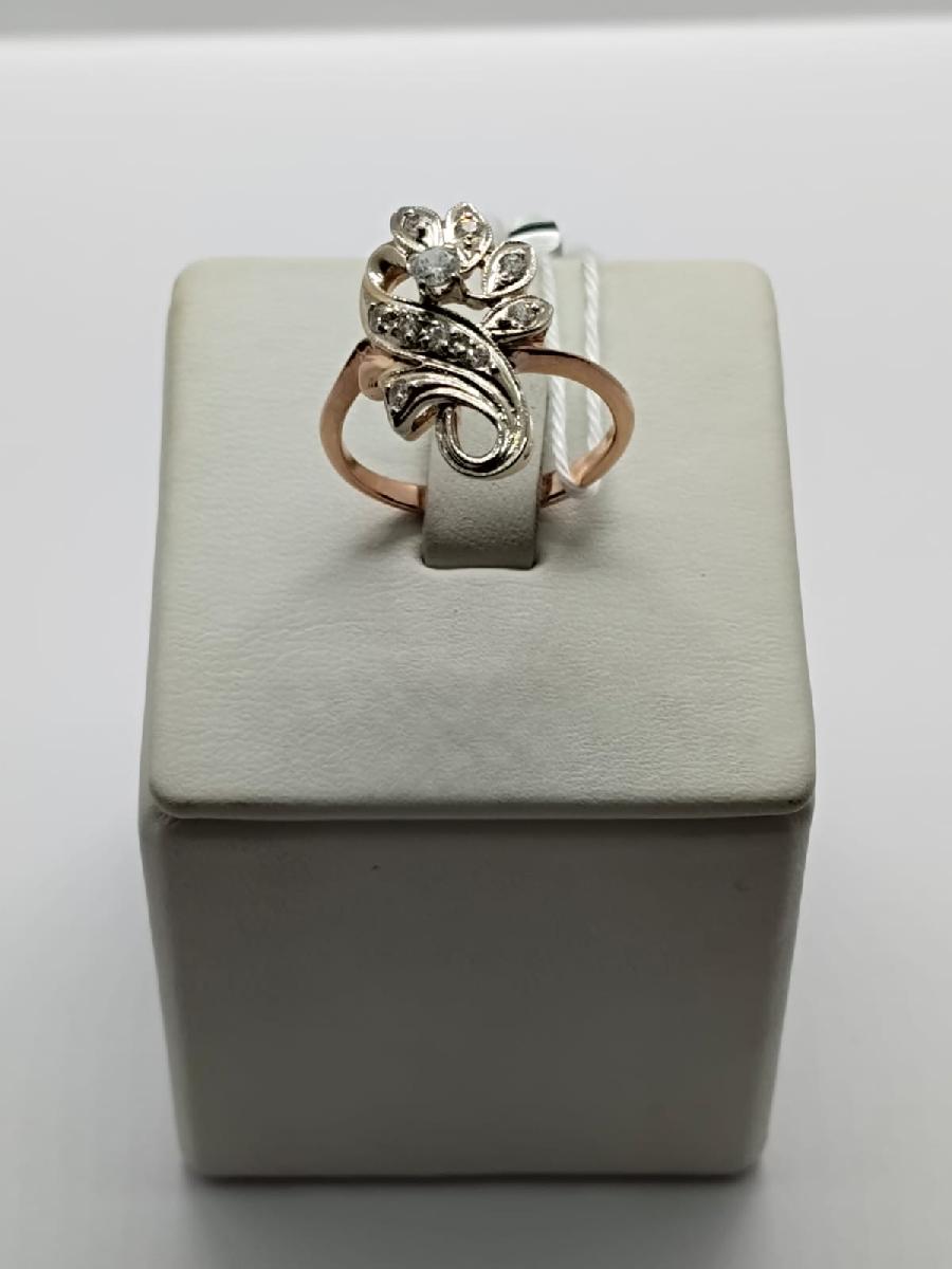 КОЛЬЦО С КАМНЯМИ (Au 585)