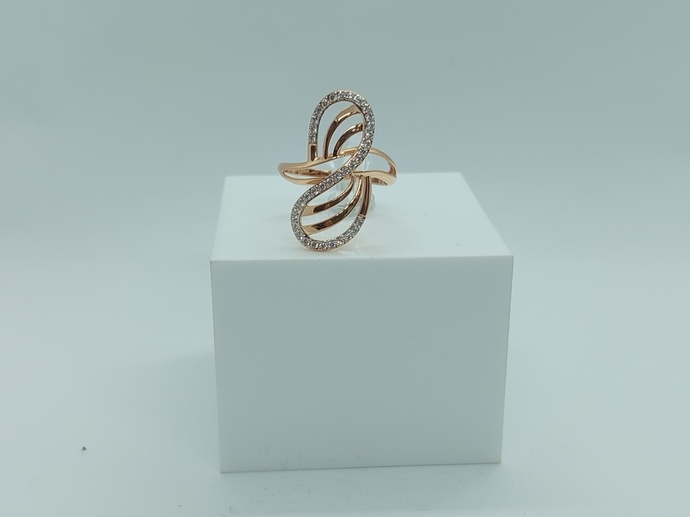 КОЛЬЦО С КАМНЯМИ (Au 585)