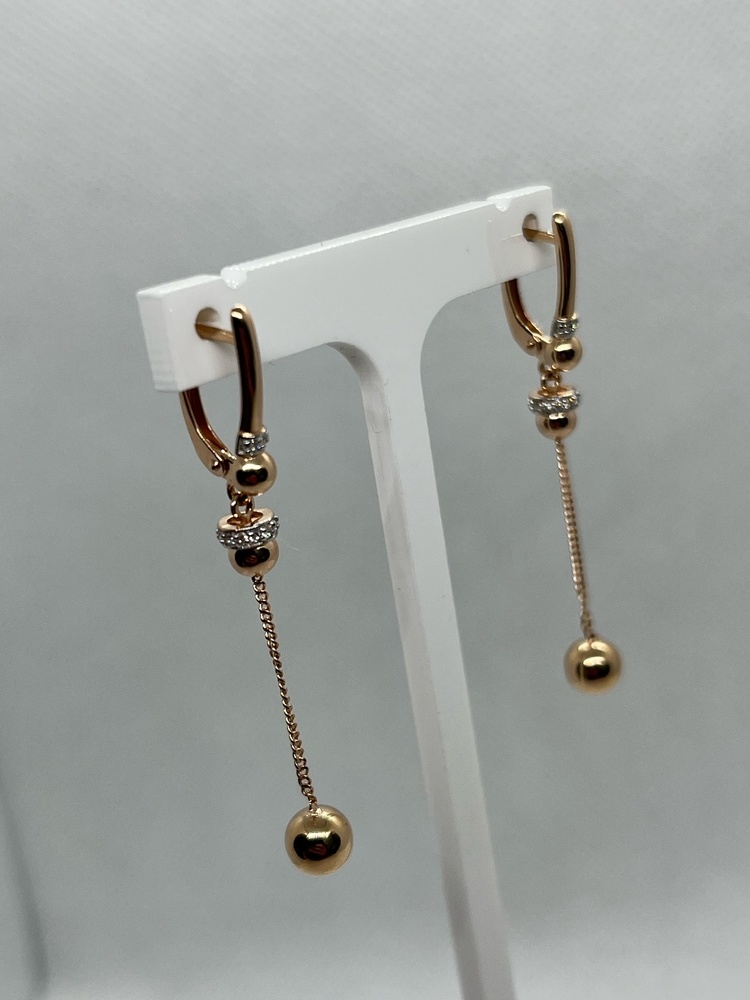 СЕРЬГИ С КАМНЯМИ (Au 585)