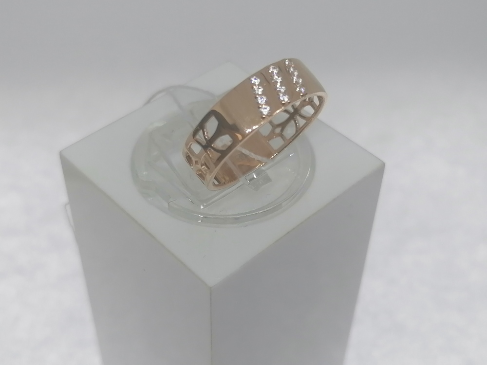 КОЛЬЦО С КАМНЯМИ (Au 585)