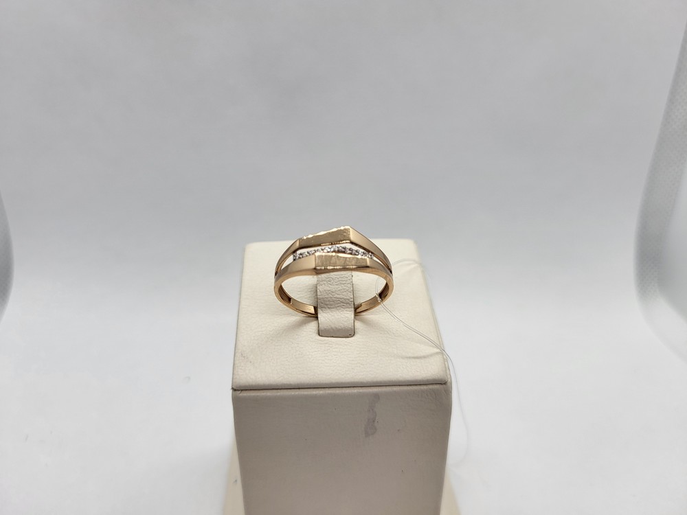 КОЛЬЦО С КАМНЯМИ (Au 585)