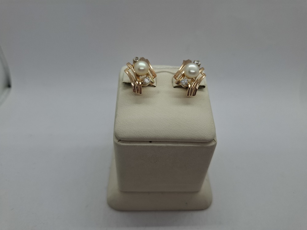 СКМИ585 СЕРЬГИ С КАМНЯМИ (Au 585)