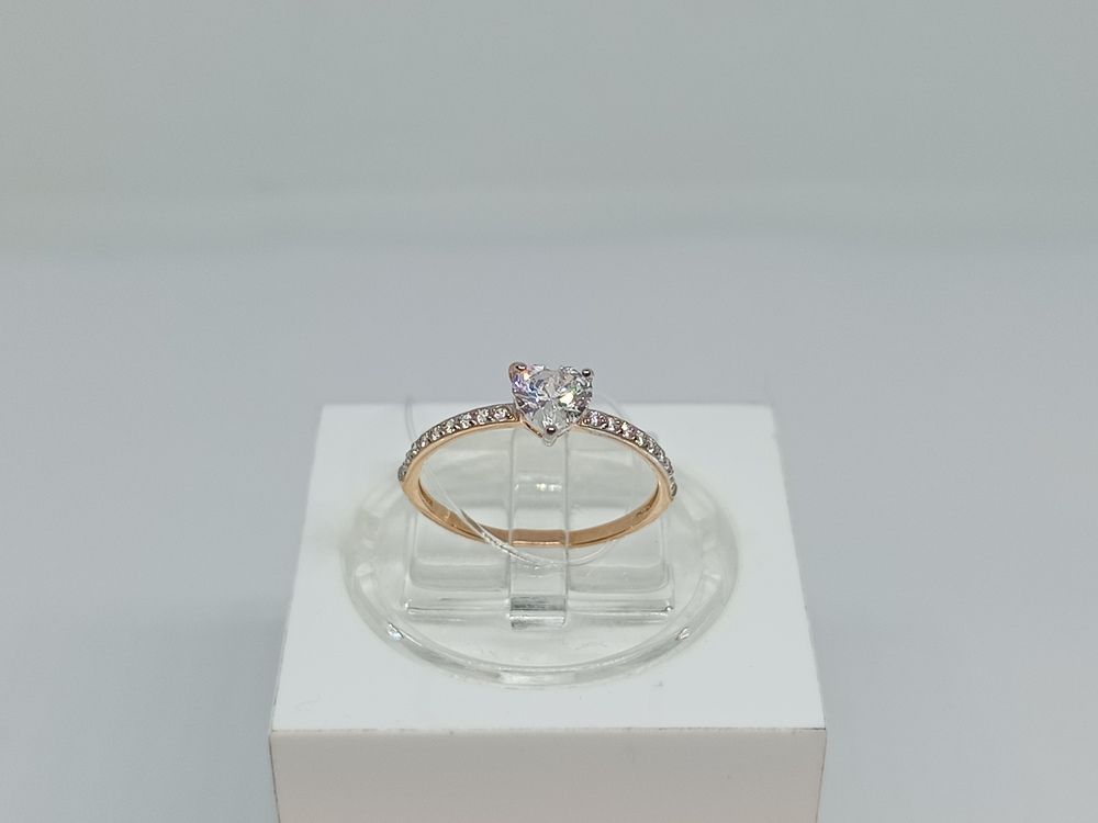 КОЛЬЦО С КАМНЯМИ (Au 585)