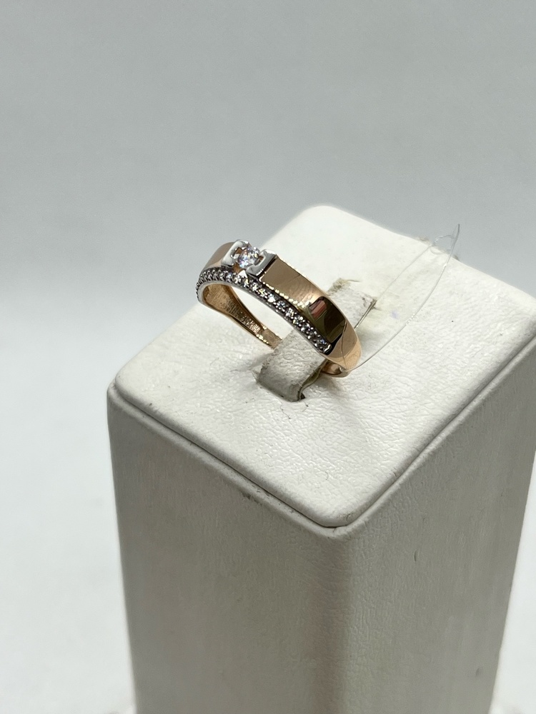 01-117769 КОЛЬЦО С КАМНЯМИ (Au 585)