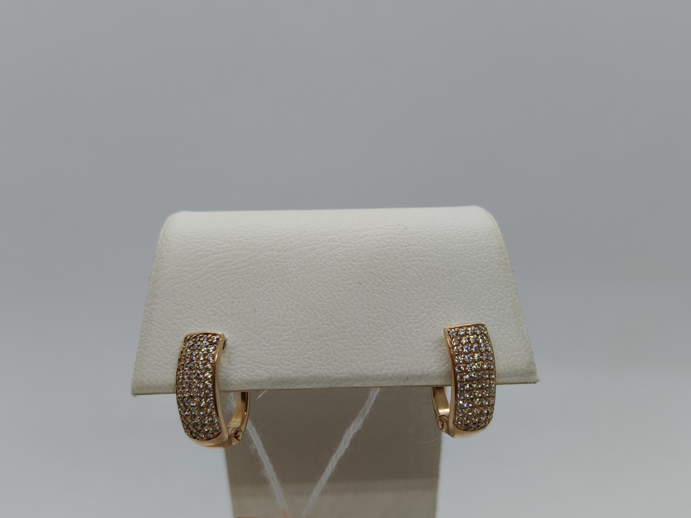 СКМИ375 СЕРЬГИ С КАМНЯМИ (Au 375)