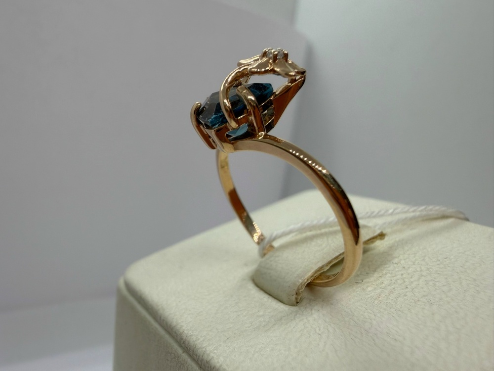 КОЛКМИ585 КОЛЬЦО С КАМНЯМИ (Au 585)