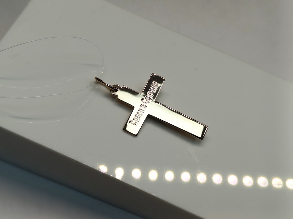 ПОДВЕСКА КРЕСТ с камнями (Au 585)