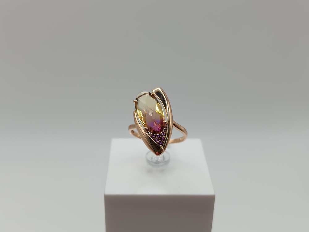 КОЛКМИ585 КОЛЬЦО С КАМНЯМИ (Au 585)