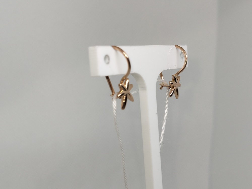 СБКМ583 СЕРЬГИ БЕЗ КАМНЯ (Au 583)