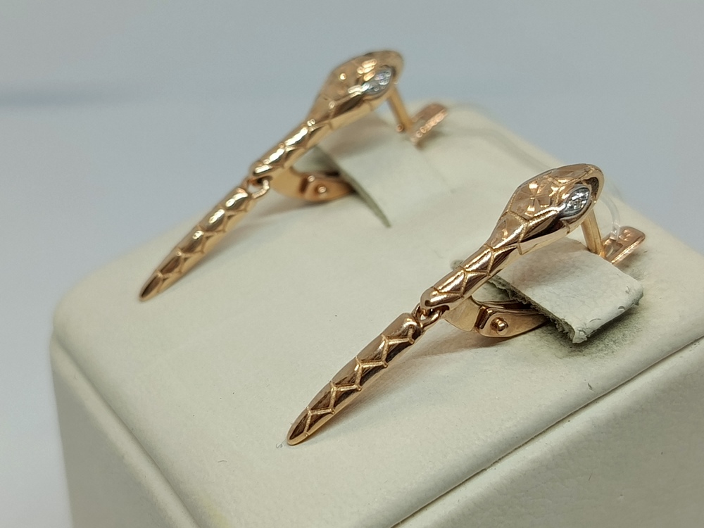 СЕРЬГИ С КАМНЯМИ (Au 585)