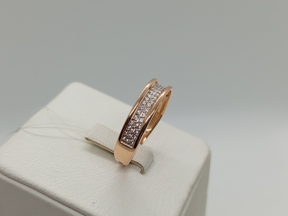 КОЛЬЦО С КАМНЯМИ (Au 585)