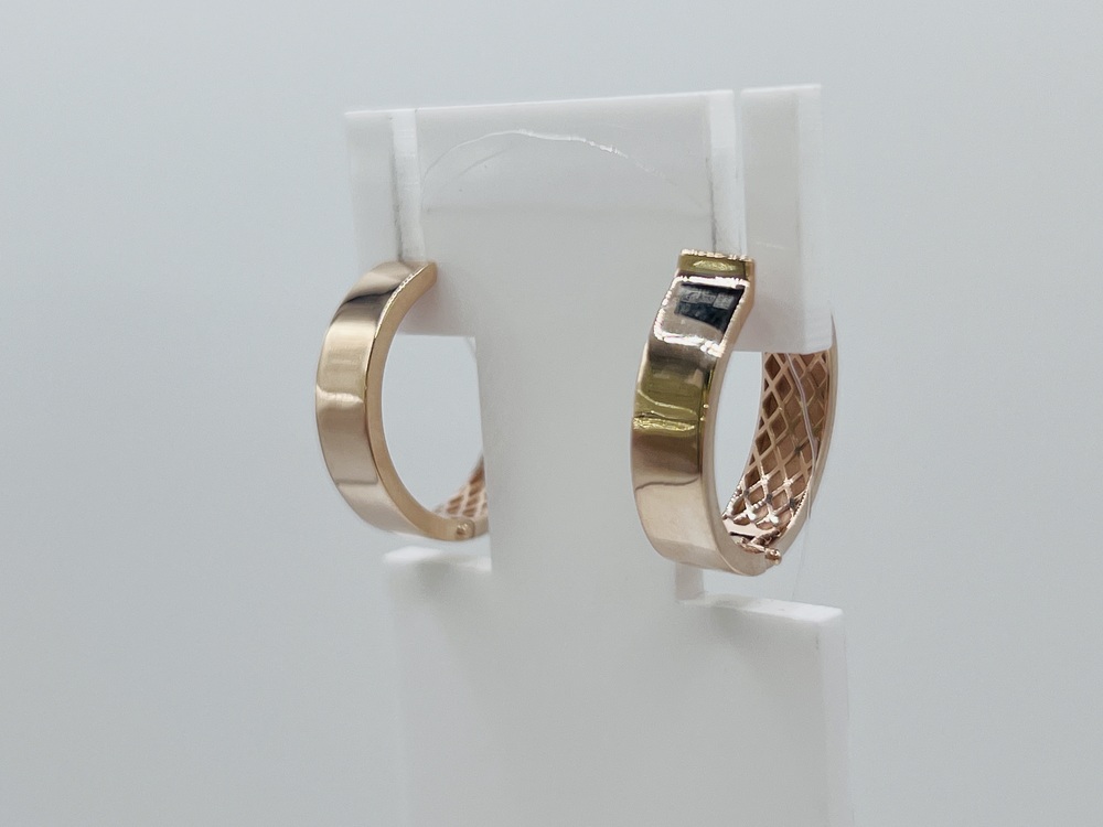 СЕРЬГИ БЕЗ КАМНЯ (Au 585)