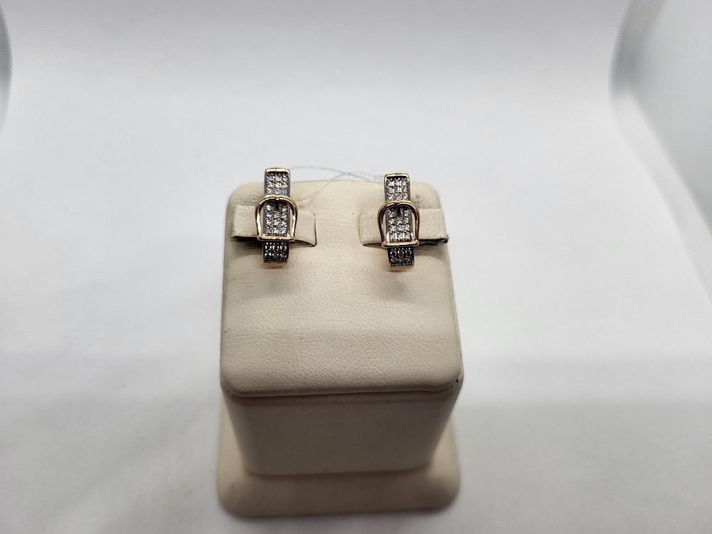 001352-1102 СЕРЬГИ С КАМНЯМИ (Au 585)