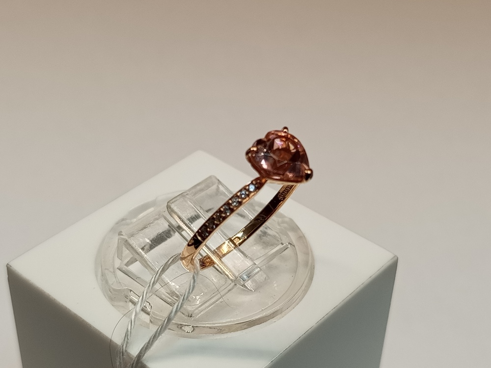 КОЛЬЦО С КАМНЯМИ (Au 585)