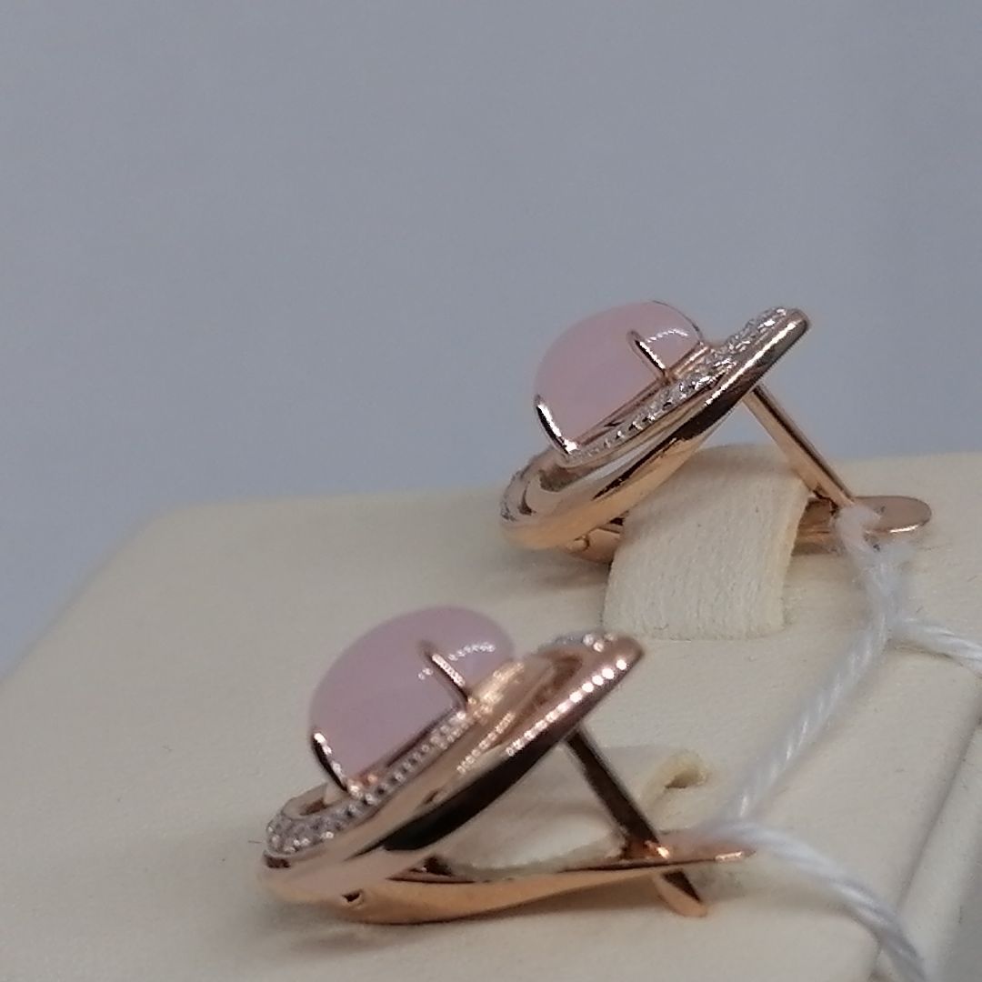 СКМИ585 СЕРЬГИ С КАМНЯМИ (Au 585)