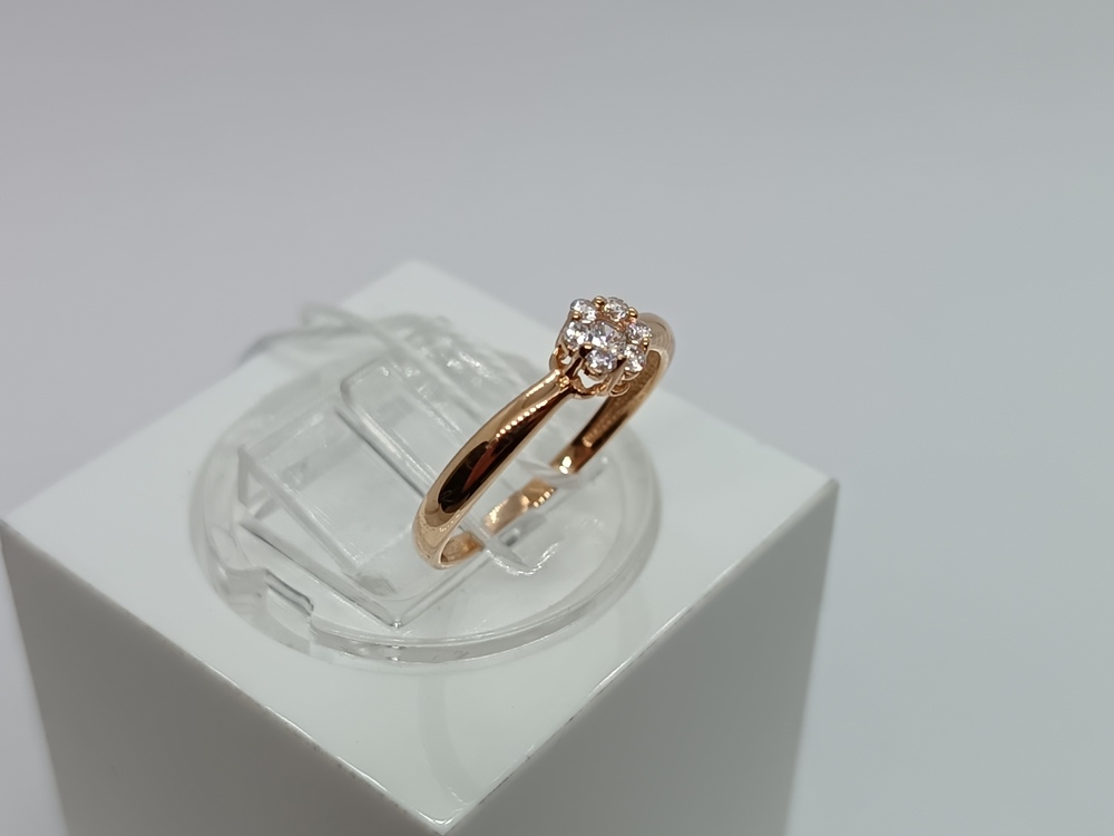 КОЛЬЦО С КАМНЯМИ (Au 585)