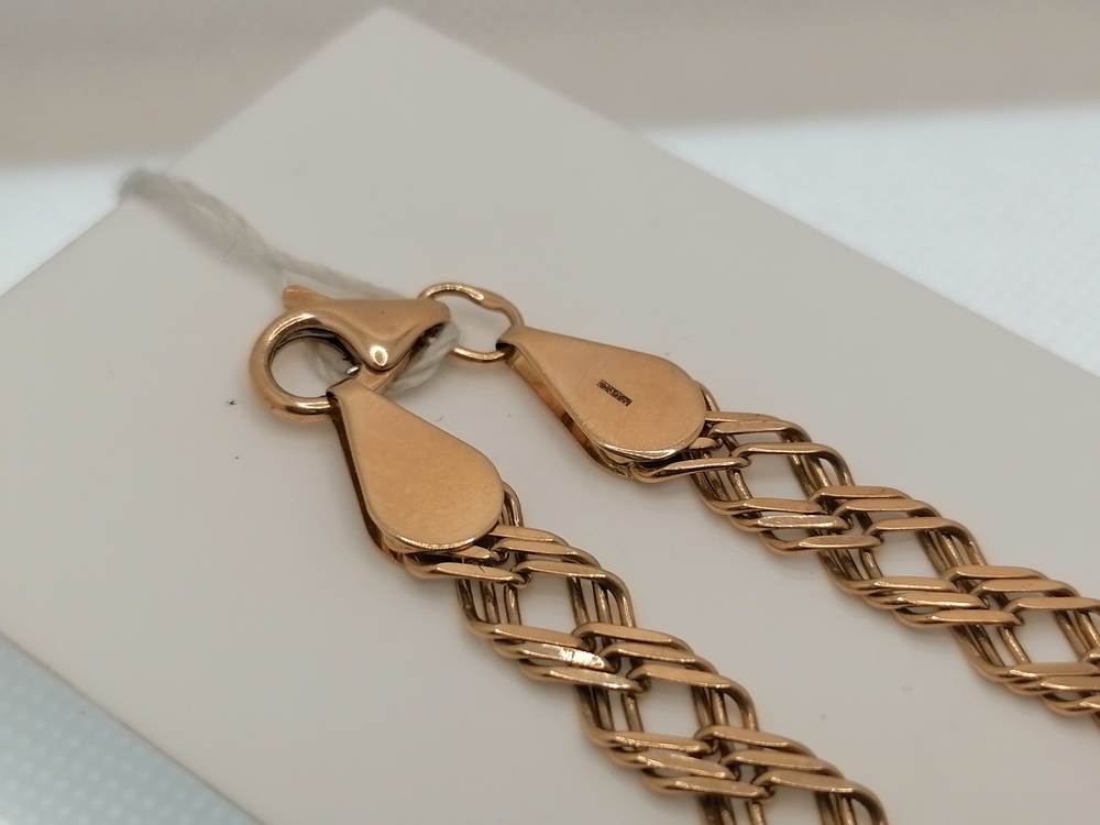 ЦПР3585 ЦЕПЬ ПУСТОТЕЛАЯ Ромб тройной (Au 585)