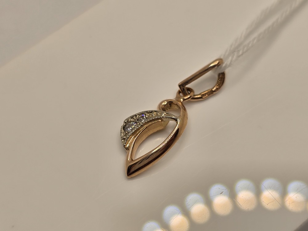 ПОДКМИ585 ПОДВЕСКА С КАМНЯМИ (Au 585)