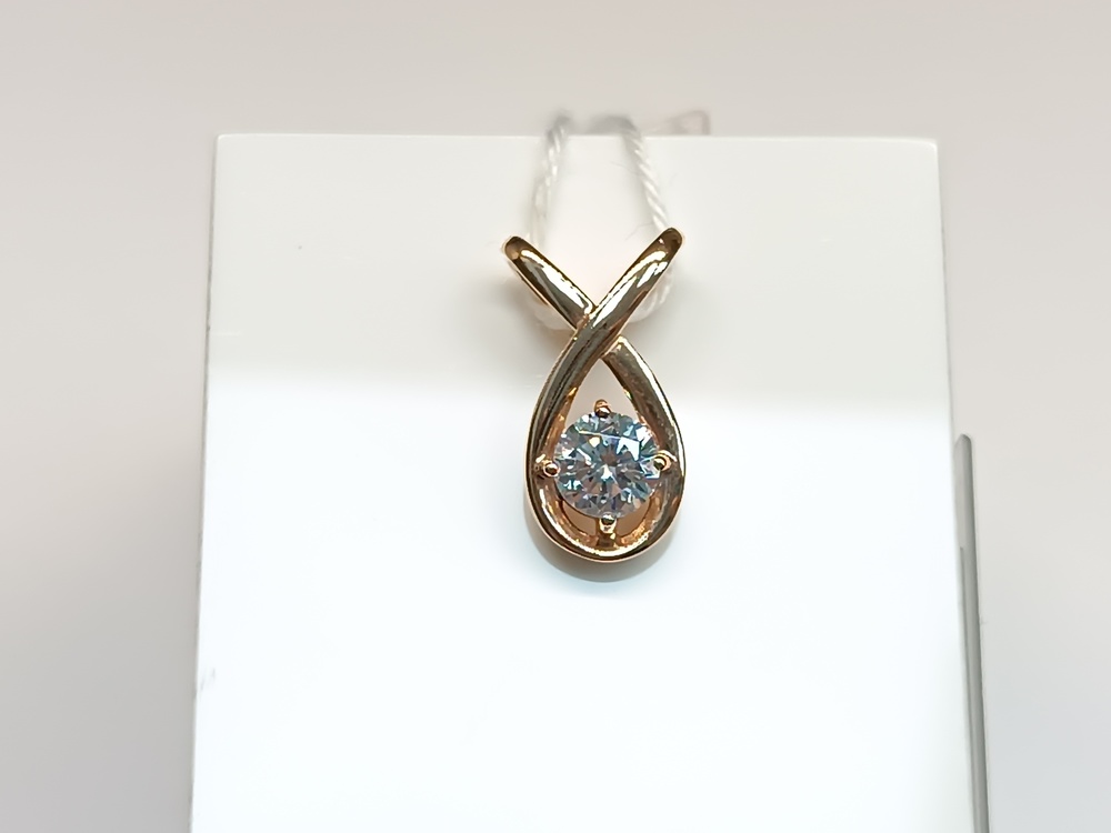 ПОДКМ585 ПОДВЕСКА С КАМНЕМ (Au 585)