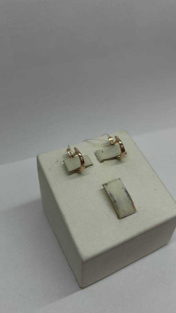 СБКМ585 СЕРЬГИ БЕЗ КАМНЯ (Au 585)