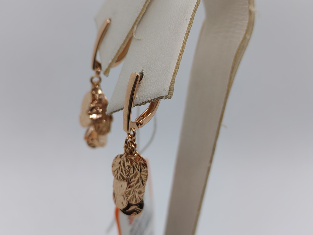 СЕРЬГИ БЕЗ КАМНЯ (Au 585)